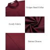 imageCOOFANDY Muscle Fit Dress Shirts for Men Banded Collar Casual Button Down ShirtsRed