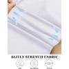 imageCOOFANDY Muscle Fit Dress Shirts for Men Banded Collar Casual Button Down ShirtsWhite