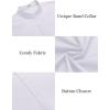 imageCOOFANDY Muscle Fit Dress Shirts for Men Banded Collar Casual Button Down ShirtsWhite