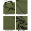 imageCOOFANDY Shirts for Men Short Sleeve Button Down Shirt Casual Summer Beach ShirtArmy Green