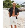 imageCOOFANDY Shirts for Men Short Sleeve Button Down Shirt Casual Summer Beach ShirtBlack