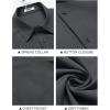 imageCOOFANDY Shirts for Men Short Sleeve Button Down Shirt Casual Summer Beach ShirtDark Grey