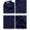 imageCOOFANDY Shirts for Men Short Sleeve Button Down Shirt Casual Summer Beach ShirtNavy Blue