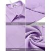 imageCOOFANDY Shirts for Men Short Sleeve Button Down Shirt Casual Summer Beach ShirtsLavender