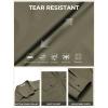 imageCOOFANDY Work Shirts for Mens Long Sleeve Casual Button Down Shirt Mens Shacket with Flap PocketsArmy Green