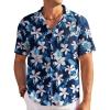 White Flowers Navy