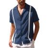 A - Navy Blue & White