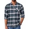 Plaid White&green
