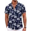 Navy Blue-white Tree