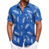Silhouette Leaves-royal Blue