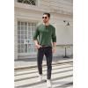 imageCOOFANDY Men Long Sleeve Henley TShirs Casual Basic Lightweight Fashion Shirts Soild Tees with PocketsArmy Green