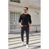 imageCOOFANDY Men Long Sleeve Henley TShirs Casual Basic Lightweight Fashion Shirts Soild Tees with PocketsBlack