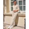 imageCOOFANDY Mens 2 Piece Outfits Casual Long Sleeve Button Down Shirt and Pants Sets Loungewear Streetwear Walking Suits