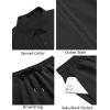 imageCOOFANDY Mens 2 Piece Short Set Cuban Guayabera Shirts Short Sleeve Casual Beach Outfits SetBlack