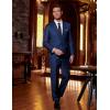 imageCOOFANDY Mens 2 Piece Wedding Suit Slim Fit Dress Suits 2 Button Blazer Jacket Pant for Business Dinner Party Prom