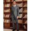 imageCOOFANDY Mens 3 Piece Slim Fit Suits One Button Blazer Vest Suit Pants with Tie