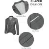 imageCOOFANDY Mens 3 Piece Suits One Button Blazer Jacket Slim Fit Vest Suit Pant with Tie