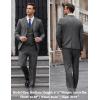imageCOOFANDY Mens 3 Pieces Slim Fit Suits Classic Solid Jacket Vest Pants Two Button Blazer for Business Wedding Party