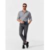 imageCOOFANDY Mens Business Dress Shirt Long Sleeve Slim Fit Casual Button Down Shirt03light Grey Solid