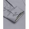 imageCOOFANDY Mens Business Dress Shirt Long Sleeve Slim Fit Casual Button Down Shirt03light Grey Solid