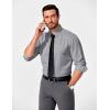 imageCOOFANDY Mens Business Dress Shirt Long Sleeve Slim Fit Casual Button Down Shirt03light Grey Solid