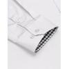 imageCOOFANDY Mens Business Dress Shirt Long Sleeve Slim Fit Casual Button Down Shirt03white Solid