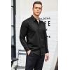 imageCOOFANDY Mens Business Dress Shirt Long Sleeve Slim Fit Casual Button Down ShirtBlack