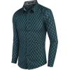 imageCOOFANDY Mens Business Dress Shirt Long Sleeve Slim Fit Casual Button Down ShirtGreen
