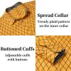 imageCOOFANDY Mens Business Dress Shirt Long Sleeve Slim Fit Casual Button Down ShirtYellow