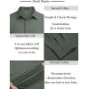imageCOOFANDY Mens Business Dress Shirts Wrinkle Free Long Sleeve Regular Fit Dress Shirt Textured Casual Button Down ShirtsArmy Green