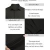 imageCOOFANDY Mens Business Dress Shirts Wrinkle Free Long Sleeve Regular Fit Dress Shirt Textured Casual Button Down ShirtsBlack