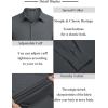 imageCOOFANDY Mens Business Dress Shirts Wrinkle Free Long Sleeve Regular Fit Dress Shirt Textured Casual Button Down ShirtsGrey