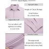 imageCOOFANDY Mens Business Dress Shirts Wrinkle Free Long Sleeve Regular Fit Dress Shirt Textured Casual Button Down ShirtsLavender
