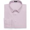 imageCOOFANDY Mens Business Dress Shirts Wrinkle Free Long Sleeve Regular Fit Dress Shirt Textured Casual Button Down ShirtsLavender