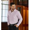 imageCOOFANDY Mens Business Dress Shirts Wrinkle Free Long Sleeve Regular Fit Dress Shirt Textured Casual Button Down ShirtsLavender
