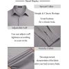 imageCOOFANDY Mens Business Dress Shirts Wrinkle Free Long Sleeve Regular Fit Dress Shirt Textured Casual Button Down ShirtsLight Grey