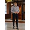 imageCOOFANDY Mens Business Dress Shirts Wrinkle Free Long Sleeve Regular Fit Dress Shirt Textured Casual Button Down ShirtsLight Grey