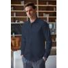 imageCOOFANDY Mens Business Dress Shirts Wrinkle Free Long Sleeve Regular Fit Dress Shirt Textured Casual Button Down ShirtsNavy Anchor
