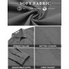 imageCOOFANDY Mens Button Down Shirt Casual Untucked Shirts Long Sleeve Dress Shirt with PocketDark Grey