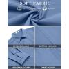 imageCOOFANDY Mens Button Down Shirt Casual Untucked Shirts Long Sleeve Dress Shirt with PocketDenim Blue