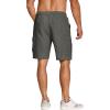 imageCOOFANDY Mens Cargo Shorts Elastic Waist Relaxed Fit Cotton Casual Outdoor Lightweight Work Shorts with Multi PocketsGrey