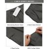 imageCOOFANDY Mens Cargo Shorts Elastic Waist Relaxed Fit Cotton Casual Outdoor Lightweight Work Shorts with Multi PocketsGrey