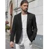 imageCOOFANDY Mens Casual Blazer Suit Jackets Slim Fit One Button Business Sport Coats2  Black
