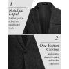 imageCOOFANDY Mens Casual Blazer Suit Jackets Slim Fit One Button Business Sport Coats2  Black