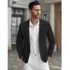 imageCOOFANDY Mens Casual Blazer Suit Jackets Slim Fit One Button Business Sport Coats2  Dark Black