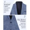 imageCOOFANDY Mens Casual Blazer Suit Jackets Slim Fit One Button Business Sport Coats2  Dark Blue