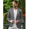 imageCOOFANDY Mens Casual Blazer Suit Jackets Slim Fit One Button Business Sport Coats2  Grey