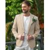 imageCOOFANDY Mens Casual Blazer Suit Jackets Slim Fit One Button Business Sport Coats2  Khaki