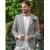 imageCOOFANDY Mens Casual Blazer Suit Jackets Slim Fit One Button Business Sport Coats2  Light Grey
