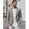 imageCOOFANDY Mens Casual Blazer Suit Jackets Slim Fit One Button Business Sport Coats2  Light Grey